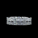 2.02 Cts 14k White Gold Mix Shape Eternity Band Eternity Band - Video
