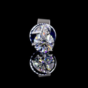 0.52 Cts 14k White Gold Round Shape Martini Earring - Image 3