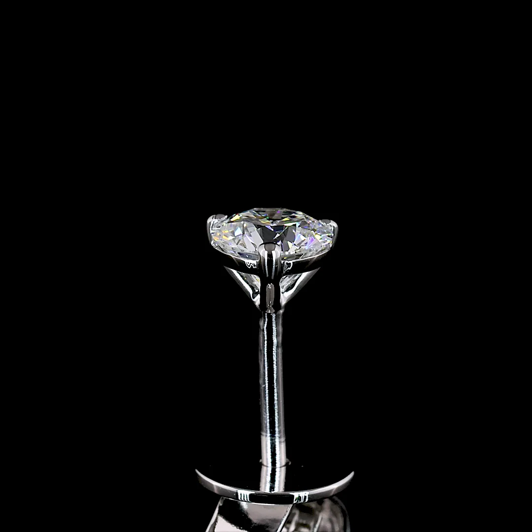 0.52 Cts 14k White Gold Round Shape Martini Earring - Image 4