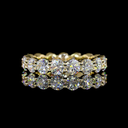 2.59 Cts 14k Yellow Gold Round Shape Eternity Band Eternity Band - Video