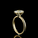 2.05 Cts 14k Yellow Gold Cushion Brilliant Shape Solitaire Ring - Image 2