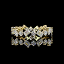 1.29 Cts 14k Yellow Gold Mix Shape Eternity Band Eternity Band - Video