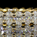 2.61 Cts 18k Yellow Gold Oval Shape Eternity Band Eternity Band - Image 3