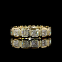 4.01 Cts 14k Yellow Gold Asscher Shape Eternity Band Eternity Band - Video