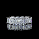 2.64 Cts 14k White Gold Mix Shape Eternity Band Eternity Band - Video