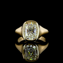 3.03 Cts 14k Yellow Gold Cushion Shape Solitaire Ring - Video