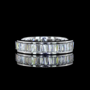 1.57 Cts 14k White Gold Baguette Shape 3/4 Band Eternity Band - Video