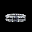 0.44 Cts 14k White Gold Baguette Shape Eternity Band Eternity Band - Video