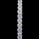 10.01 Cts 14k White Gold Round Shape Hoops Earring - Image 3