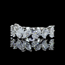 2.08 Cts Platinum Mix Shape 3/4 Band Eternity Band - Video