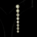 3.51 Cts 14k Yellow Gold Round Shape Hanging Earring - Image 4