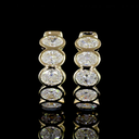 2.03 Cts 14k Yellow Gold Oval Shape Huggies Earring - Video
