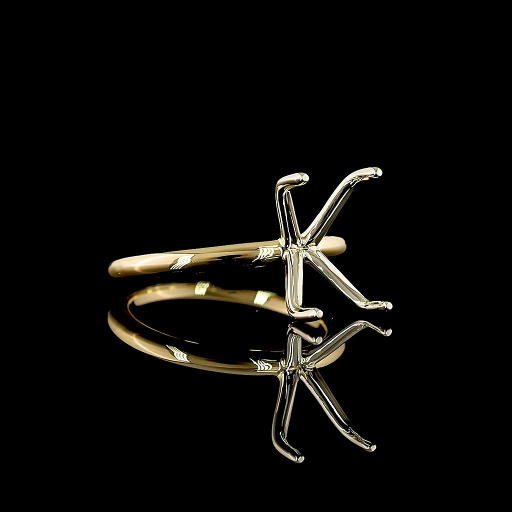 0 Cts 18k Two Tone Shape Solitaire Ring - Image 2