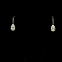 1.66 Cts 14k Yellow Gold Pear Shape Hanging Earring - Image 2