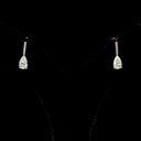 1.66 Cts 14k Yellow Gold Pear Shape Hanging Earring - Video