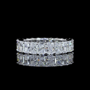3.37 Cts 14k White Gold Radiant Shape Eternity Band Eternity Band - Video