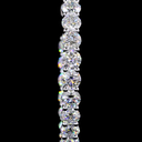 9.02 Cts 14k White Gold Round Shape Hoops Earring - Image 3