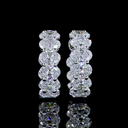 3.42 Cts 14k Yellow Gold Oval Shape Huggies Earring - Video