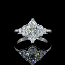 1.99 Cts 14k White Gold Mix Shape Special Ring - Video