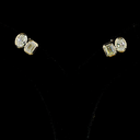 1.92 Cts 14k Yellow Gold Mix Shape Studs Earring - Video