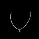 7.3 Cts 14k White Gold Mix Shape Special Necklace - Video