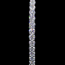 2.84 Cts 14k White Gold Round Shape Hoops Earring - Image 3