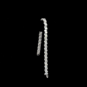 11 Cts 14k White Gold Pear Shape Tennis Bracelet - Image 3