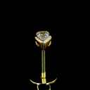 0.3 Cts 14k Yellow Gold Pear Shape Studs Earring - Image 4
