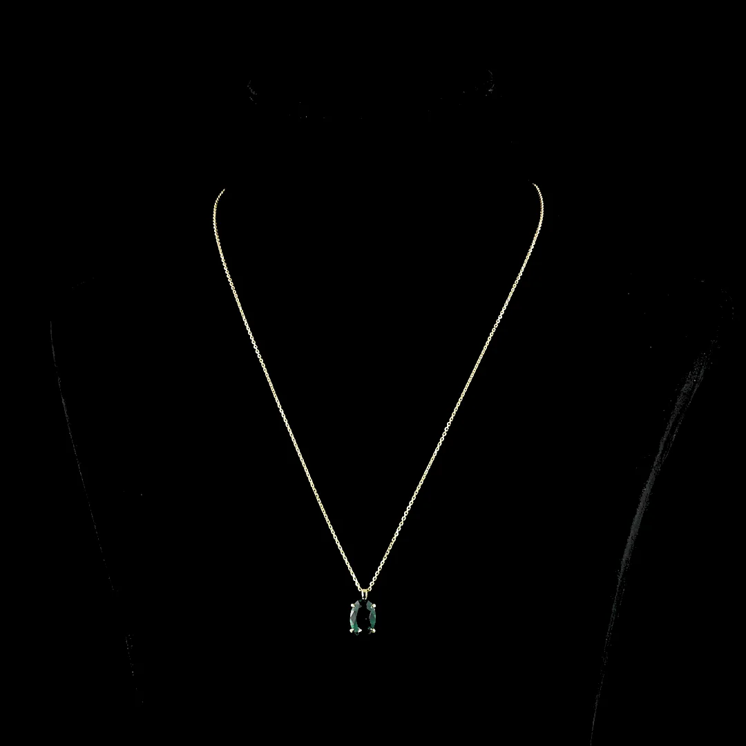 2.37 Cts 14k Yellow Gold Oval Shape Solitaire Pendant - Video