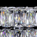 12.76 Cts 14k White Gold Kriss Shape Eternity Band Eternity Band - Image 3