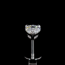 1.47 Cts 14k White Gold Pear Shape Studs Earring - Image 2