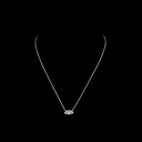 1.01 Cts 14k White Gold Marquise Shape Solitaire Pendant - Video