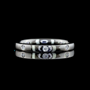 0.13 Cts Platinum Round Shape Eternity Band Eternity Band - Video