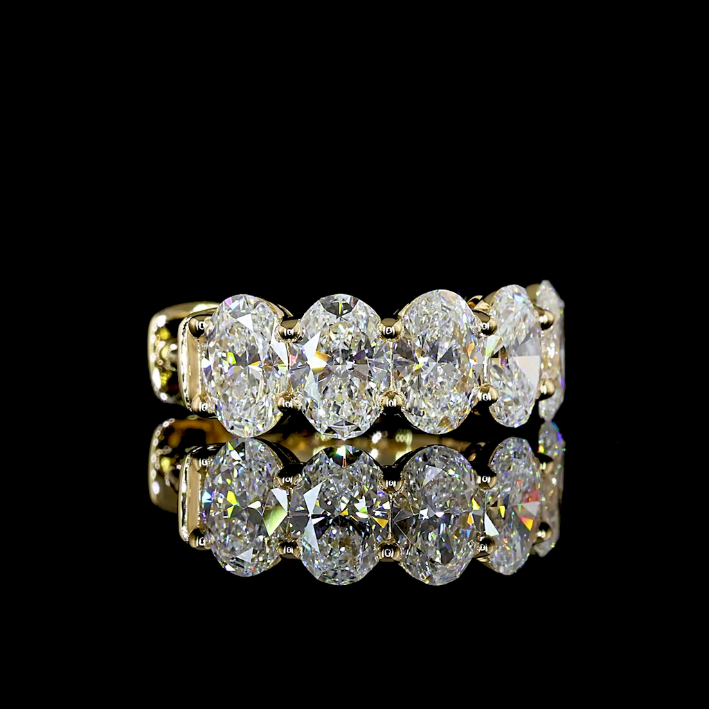 2.08 Cts 14k Yellow Gold Oval Shape Huggies Earring - Image 2