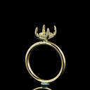 2.65 Cts 14k Yellow Gold Radiant Shape Hidden Halo Ring - Image 3