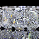 8.66 Cts 14k White Gold Radiant Shape Eternity Band Eternity Band - Image 3