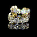 4.71 Cts 14k Yellow Gold Round Shape Hoops Earring - Image 2