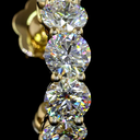 4.71 Cts 14k Yellow Gold Round Shape Hoops Earring - Image 3