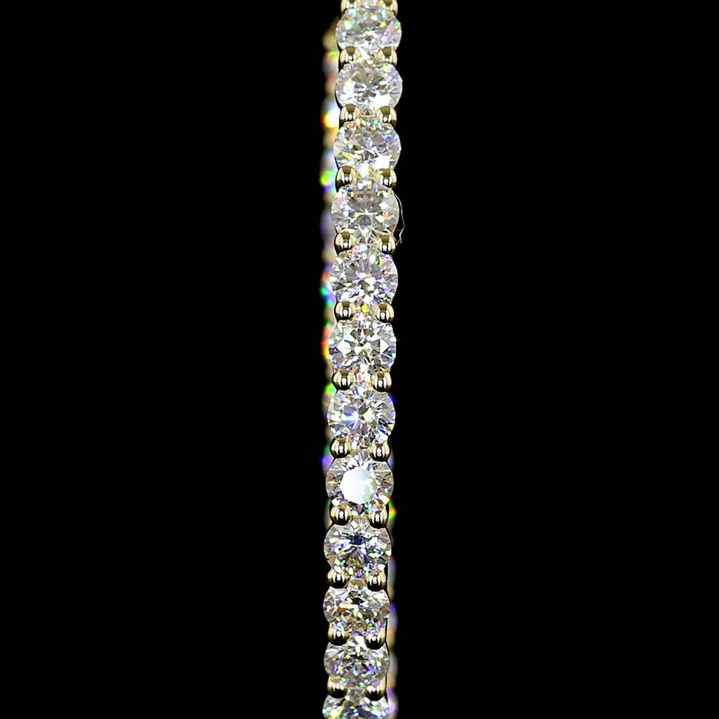 2.8 Cts 14k Yellow Gold Round Shape Hoops Earring - Image 3