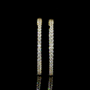 2.8 Cts 14k Yellow Gold Round Shape Hoops Earring - Video