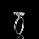 2.24 Cts 14k White Gold Marquise Shape Hidden Halo Ring - Image 4