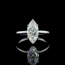 2.24 Cts 14k White Gold Marquise Shape Hidden Halo Ring - Video