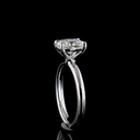 1.53 Cts 14k White Gold Cushion Modified Shape Solitaire Ring - Image 2