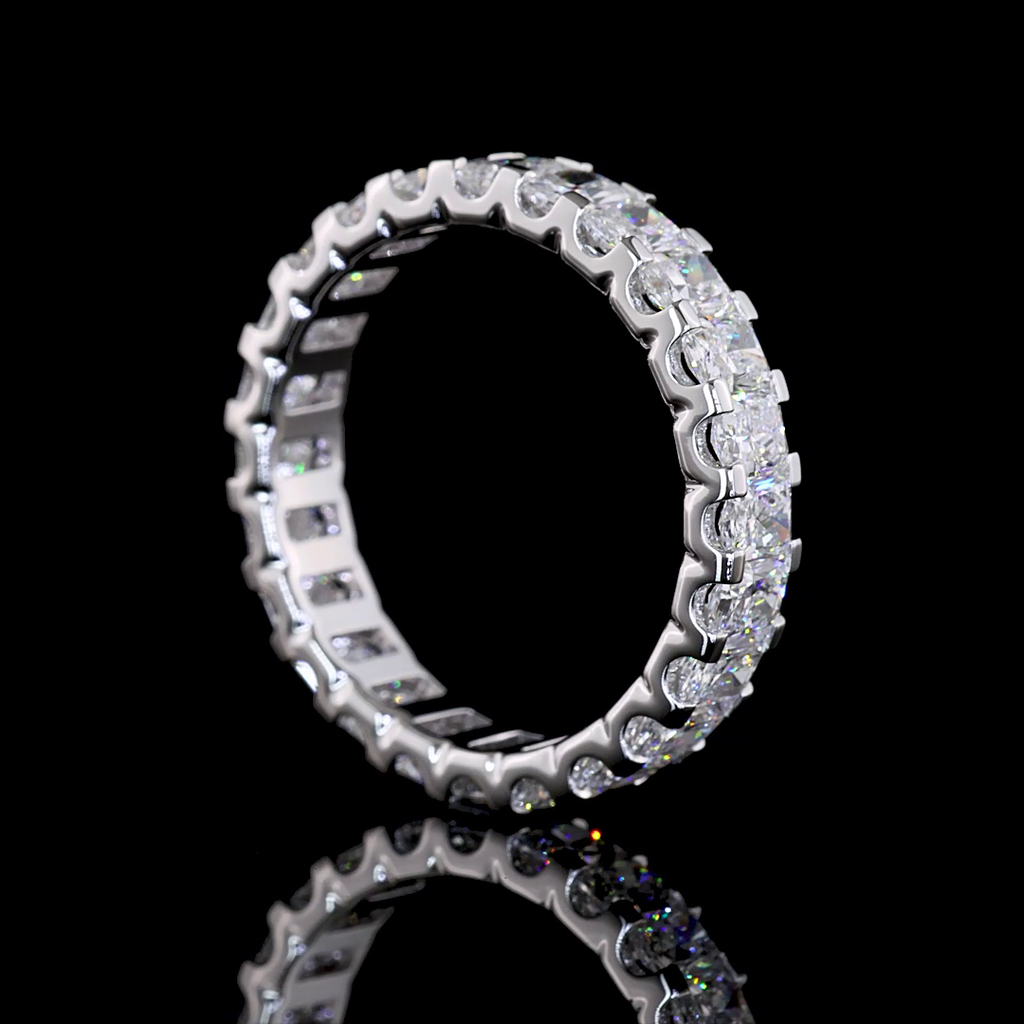 2.57 Cts Platinum Radiant Shape Eternity Band Eternity Band - Image 2