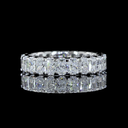 2.57 Cts Platinum Radiant Shape Eternity Band Eternity Band - Video