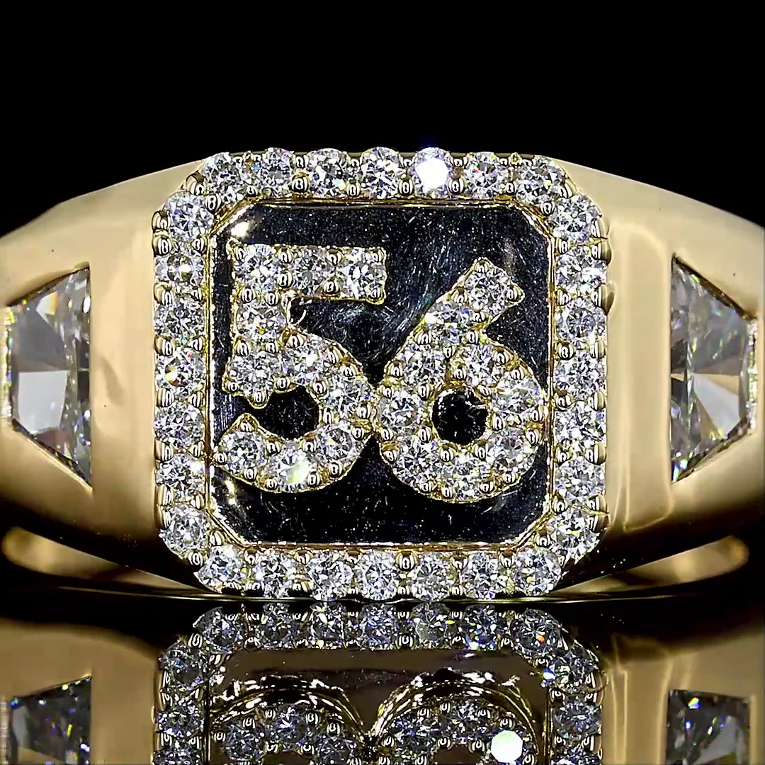 0.51 Cts 14k Yellow Gold Mix Shape Special Ring - Image 3