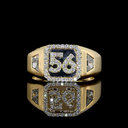 0.51 Cts 14k Yellow Gold Mix Shape Special Ring - Video