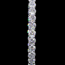 5.02 Cts 14k White Gold Round Shape Hoops Earring - Image 3