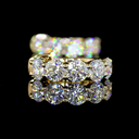 2.03 Cts 14k Yellow Gold Round Shape Huggies Earring - Image 2
