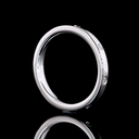 0.13 Cts 14k White Gold Round Shape Eternity Band Eternity Band - Image 2